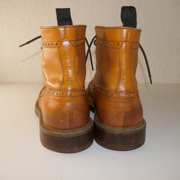 Mr. B's Gentlemen's Boutique for Aldo Men's EU 43 US 10 Tan Wingtip Ankle Boots - Picture 3 of 16